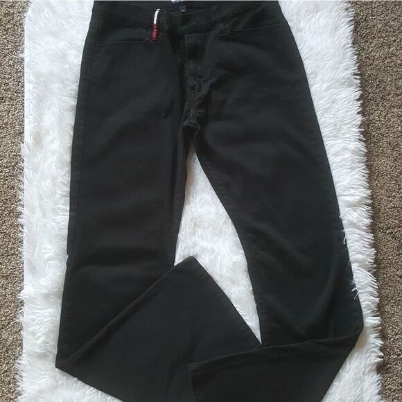 Tommy Hilfiger Vintage Pants Y2K Black Bootcut Women’s Size 7 - Picture 1 of 10